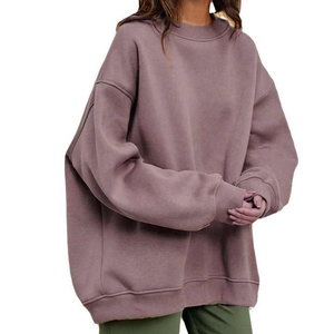 Pull à capuche décontracté en coton tricoté de haute qualité pour femme, avec logo personnalisé, couleur unie, col rond, coupe régulière, idéal pour l'été - Product Image 1