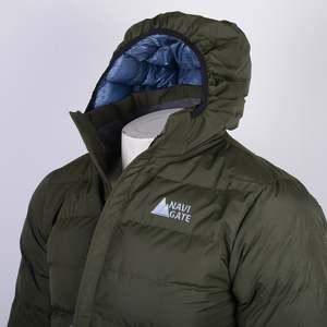 Navigate Coated Soft Shell Silicon Hoodie Jacket Fitness a prueba de viento Ropa al aire libre Poliéster Diseño liso Abrigo cortavientos-FHOR - Product Image 3