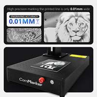 Machine de marquage laser CO2 30W 40W, nouvelle, haute vitesse, précision, refroidissement par air, pour pierre, cuir, plastiques, métaux revêtus, verre et plus encore