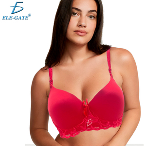Reggiseno in pizzo con 3 gancetti posteriori taglia unica da donna, push-up, traspirante, tinta unita, senza spalline, senza ferretto, monopezzo, stampato, sexy e di tendenza - Product Image 1