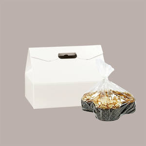 Papel de Fibra Blanco para Asas de Cajas, Cartón Marfil Personalizable para Snacks, Capacidad 750gr/1kg, 335x235x250 mm, 10 Unidades, Autoadhesivo - Product Image 4