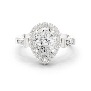 10K Emerald Cut Diamond Ring Luxury Jewelry Gift - Product Image 3