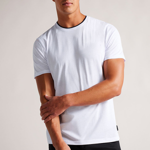 Camisetas en blanco con logotipo personalizado de 100% algodón de calidad superior para hombre, camisetas normales de autocultivo con cuello redondo para hombre - Product Image 6