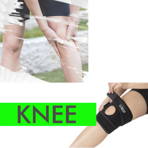 Soporte de Rodilla de Neopreno con Cierre Ajustable de Gancho y Bucle, Protección Universal Unisex para Todas las Estaciones, Negro, Talla Única - Product Image 5