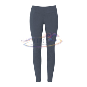 Leggings d'équitation taille haute de performance avec grip intégral, extensibles et compressifs, Fourniture OEM - Product Image 1