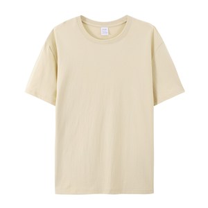 T-shirt unisexe en coton tricoté 100 % personnalisé avec votre logo de marque, vierge et décontracté, vente en gros - Product Image 4