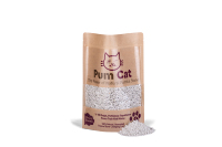 Litière pour chat 100% naturelle en pierre ponce, haute absorption, faible teneur en poussière, écologique, formule non agglomérante