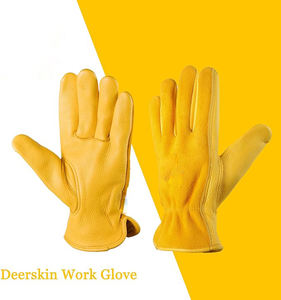 Guantes de trabajo de cuero Guantes de jardinería a prueba de espinas Jardín Heavy Duty Utility Hombres Mujeres Construcción - Product Image 4