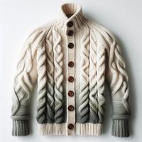Blouson Bomber en Laine Mérinos Premium Coupe Classique Col Montant Style Vintage Chauffant Coupe-Vent Respirant Écologique Unisexe