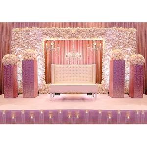 Decoración Moderna y Profesional de Pared con Flores y Velas, Portátil, con Marco Metálico, para Bodas Musulmanas y Telones de Fondo - Product Image 1