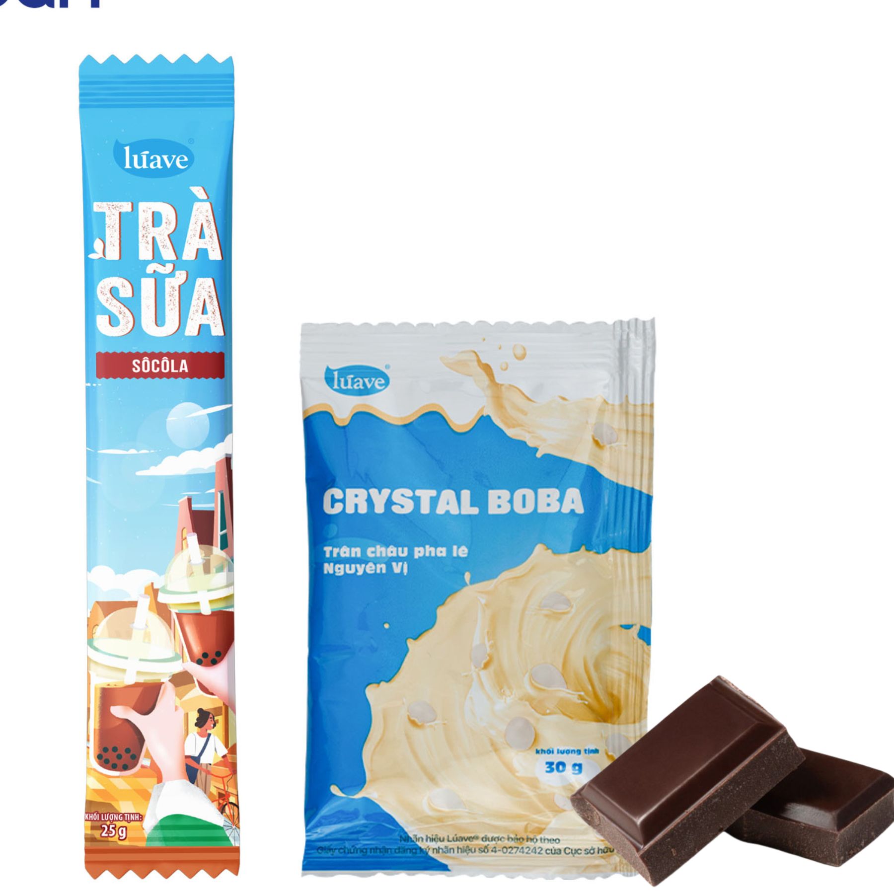 Chocolate Bliss Milk Tea with Pearls Boxed Tea Leaf Extract From Vietnam