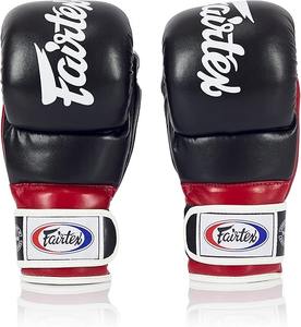 Venta caliente Fairtex Custom Genuine Mma Sparring Grappling Guantes de boxeo Punzonado Entrenamiento Custom Genuine Leather Shotter Guantes - Product Image 2
