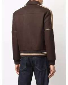 Custom Cowhide <b>Leather</b> Varsity <b>Bomber</b> Jacket for <b>Men</b> Winter Street Style Letterman Baseball Jackets Wool - Product Image 3