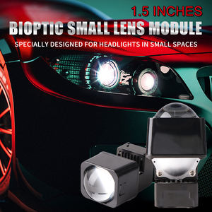 Mini 1,5 pulgadas alto haz bajo coche Led matriz línea de corte plano proyector lente motocicleta faros - Product Image 5