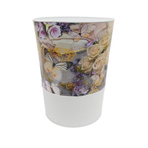 Macetas Redondas de Hierro de Diseño de Lujo, Ecológicas y Duraderas, con Acabado Esmaltado, Estilo Nuevo, para Decoración del Hogar - Product Image 1