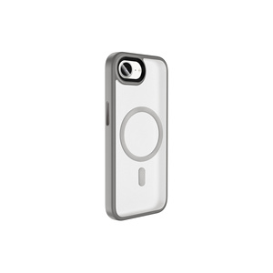 Étui magnétique gris titane mat pour iPhone 16E Plus compatible MagSafe, coque antichoc à chargement sans fil avec finition givrée style Ins - Product Image 2