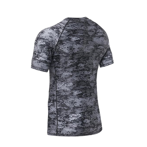 Respirable de talla grande para hombre Rash Guard estilo personalizable con logotipo impreso protege el cuerpo - Product Image 6