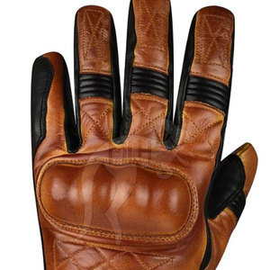 Guantes de moto genuinos reales Guantes de carreras de motos de cuero de vaca Guantes de moto de la mejor calidad - Product Image 6