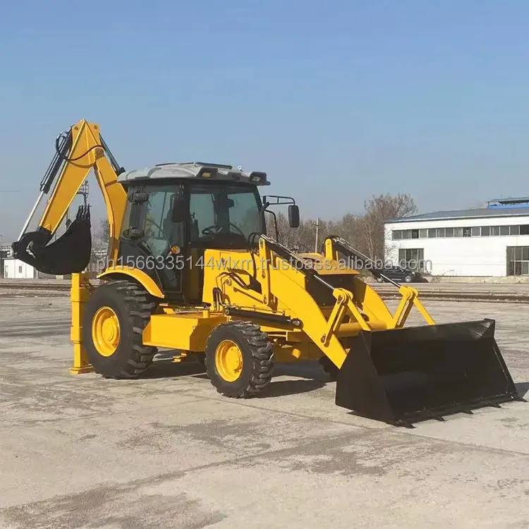 Excavadora de tecnología avanzada retroexcavadora pala cargadora 4x4 tractor compacto con cargador y retroexcavadora