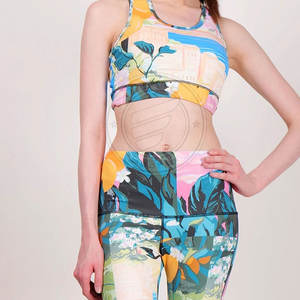 Conjunto de yoga para mujer al por mayor superventas conjunto de yoga para mujer de último diseño conjunto de yoga sostenible para mujer conjunto de yoga - Product Image 5