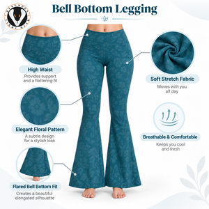 <b>High</b> Quality Bell Bottom <b>Legging</b> Provides Flexible Material Comfortable Construction & <b>Flared</b> Shape For Casual Active & Fashion - Product Image 6