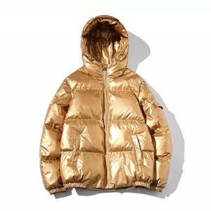 Veste d'hiver de style High Street pour hommes nouveauté vêtements à capuche de haute qualité vestes en toile à fermeture éclair - Product Image 4