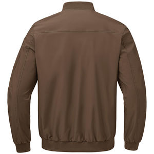 Chaqueta Bomber OEM para Hombre con Tela Suave y Cierre de Broches Personalizado - Product Image 3