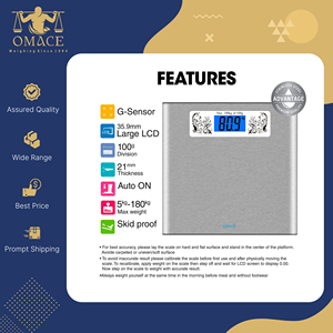 Báscula Digital de Acero Inoxidable con Pantalla LCD de Alta Calidad y Gran Venta, Capacidad de 180 kg, Precisión de 100 g, Bajo Consumo - Product Image 5