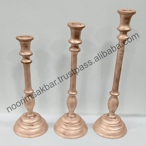 Candelabros de Aluminio con Baño de Latón de Diseño Nuevo 2026, Estilo Europeo Elegante para Cenas de Lujo - Product Image 6