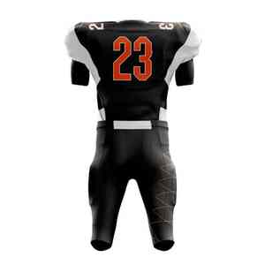 Ensemble d'uniformes de football américain personnalisés tissu polyester respirant sublimé vêtements d'équipe pour hommes pour l'entraînement et les matchs - Product Image 5