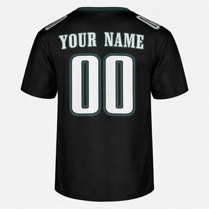 Maillot de football américain personnalisé à manches courtes, respirant, anti-humidité, en Spandex/Polyester, grandes tailles, été, toutes saisons - Product Image 3
