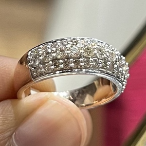 แหวนเพชรธรรมชาติที่สง่างาม14K & 18K เครื่องประดับทองหรูหราสำหรับผู้หญิง - Product Image 1