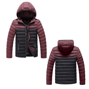 Men <b>Winter</b> <b>Waterproof</b> Puffer <b>Jackets</b> with Stand Collar and Front Logo High Street Style Regular Length Sleeves - Product Image 6