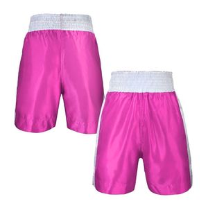 Shorts de boxe légers en satin de style compétition d'entraînement de combat d'arts martiaux durables avec logo personnalisé - Product Image 4