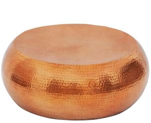 Tabouret moderne de forme ronde de haute qualité avec couvercle Tabouret latéral martelé exclusif à vendre et à fournir pour la vente en gros - Product Image 2
