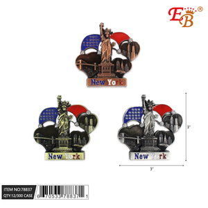 Imán de Nueva York 300PC 25DZ/CS, imanes de hojalata de goma de PVC personalizados, recuerdos de turismo cuadrados, fabricante de logotipo de Nueva York - Product Image 1