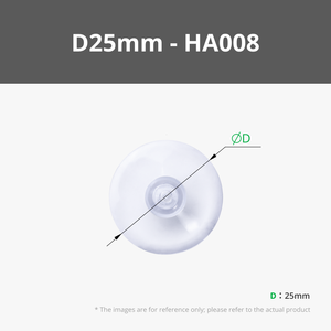 Capuchons d'aspiration circulaires en PVC transparent en forme de champignon avec diamètres de 18 à 50 mm pour l'artisanat - Product Image 4