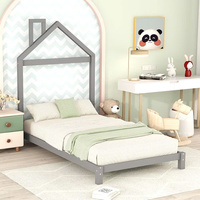 Vente en gros de meubles modernes en bois pour chambre d'enfant en forme de maison lit d'enfant cadre en bois robuste pour tout-petits fabriqué à l'école au Vietnam
