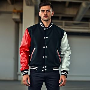 Chaqueta universitaria morada de alta calidad con logotipo adicional, estilo de invierno de ropa de calle, disponible a granel, proveedor OEM, hecha en Pakistán - Product Image 5