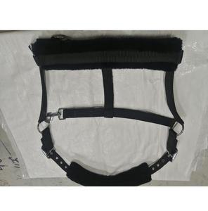 Vente chaude doux licou noir nylon licou avec même couleur vison rembourrage sangle tête collier couleurs assorties haut fabricant - Product Image 5