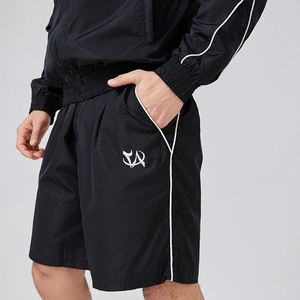 Hommes nouvelle mode Baggy fermeture éclair coupe-vent survêtement ensemble 100% coton hiver Nylon Polyester veste Shorts coupe-vent veste - Product Image 6