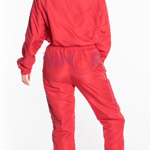 ชุดวอร์มผู้หญิงไซส์ใหญ่แบบ 2 ชิ้น ผ้ากันลม ระบายอากาศ น้ำหนักเบา ลายพิมพ์/สีพื้น รับผลิตตามแบบ OEM - Product Image 2