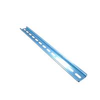 Rail de guidage DIN perforé en alliage d'aluminium, base de montage, dimensions personnalisées pour appareils électriques modulaires, circuit