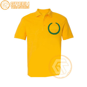 T-shirt brodé en jersey Omega personnalisé fraternité polo Psi grec de haute qualité pour hommes respirant sororité - Product Image 2