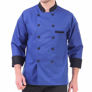 ชุดยูนิฟอร์มสำหรับร้านอาหารโรงแรมสีพื้นชุดเสื้อโค้ทสำหรับเชฟ - Product Image 1