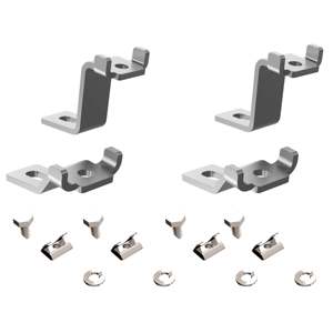 Pieds de montage universels réversibles Zamp Solar - Rail en aluminium anodisé pour toit et abri de voiture, installation facile - Product Image 1