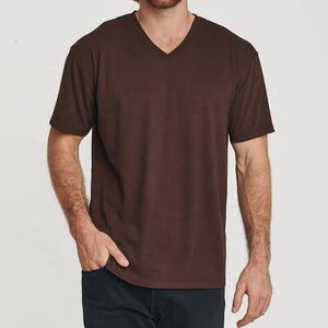 Solid Color <b>T</b>-<b>Shirt</b> for <b>Men</b> Hemp Bamboo <b>Mens</b> Tshirts Sustainable <b>V</b>-<b>neck</b> <b>T</b>-<b>Shirt</b> Wholesale Fitted Tee Custom <b>t</b> <b>Shirt</b> - Product Image 1