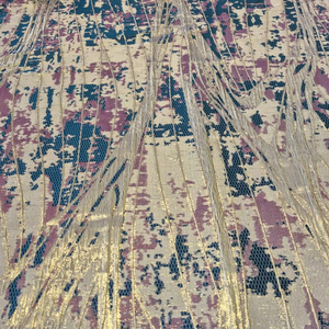 ผ้าแจ็คการ์ดโพลีเอสเตอร์สีเมทัลลิกแฟนซีเงานุ่มพิเศษพร้อมเส้นด้ายชนิดพิเศษ PK-1668สี7สำหรับเด็กผู้หญิง - Product Image 1