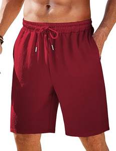 2025 verano algodón de alta calidad ropa informal personalizada hasta la rodilla trabajo diseño de moda más pantalones cortos de baño 100% algodón no tejido - Product Image 6