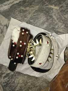 กางเกงหนังวัวแท้สไตล์วินเทจสำหรับทุกเพศ  งานแฮนด์เมด  หัวเข็มขัดเหล็ก  กันน้ำ  ดีไซน์ 3 มิติ  รับทำโลโก้ตามสั่ง  ขายส่ง - Product Image 2